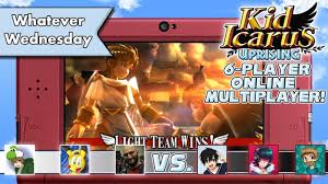 Kid Icarus Uprising 6 Player Online Multiplayer Light Vs Dark Pit Vs Dark Pit Youtube