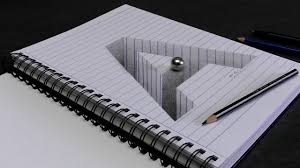 Buchstabe A Gezeichnet In 3d Als Loch Optische Tauschung Youtube