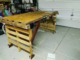 1001pallets Com Pallet Work Bench3 Pallet Work Bench Pallet Furniture Pallet Table Diy