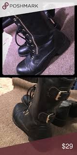 Black And Gold Motorcycle Boots Black With Gold Accent Combat Boots Combat Boots Boots Moto Boots