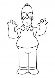 Bart is arguing with homer. Homer Jay Simpson Coloring Pages The Simpsons Coloring Pages Colorings Cc