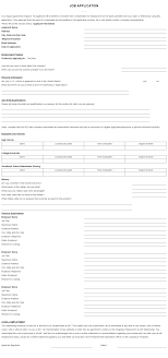 printable job application forms free job application sample pdf