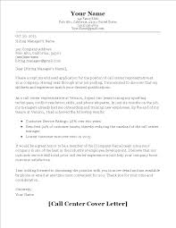 Call Center Cover Letter Sample Templates At Allbusinesstemplates Com
