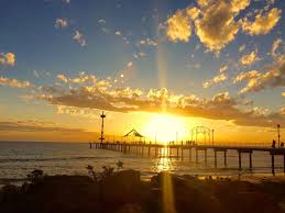 Sensational Weather In As The Sunsets Over Brighton Jetty Adelaide South Australia South Australia Adelaide South Australia Australia
