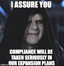 Compliance Officer Meme Google Search Star Wars Memes Seduction Memes