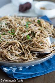 Olive Tapenade Spaghetti With Crispy Breadcrumbs