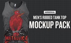 Photoshop Men S Ribbed Tank Top Templates Pack By Go Media