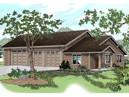 This hobby garage was built for jim of rock falls, il. Three Car Garage Plans 3 Car Garage Plan With Hobby Room Design 051g 0037 At Www Thegarageplanshop Com