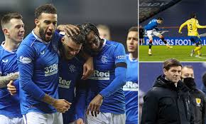 Rangers star ianis hagi takes a bow in front of the ibrox faithful. Rangers 1 0 St Johnstone Hagi S Strike Moves Gers To Within Six Wins Of Claiming The Title Daily Mail Online