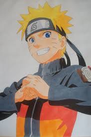 Here We Go Naruto Uzumaki Colored Naruto Uzumaki Naruto Sketch Naruto Drawings