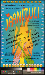 Jaanituli Tartu laululaval