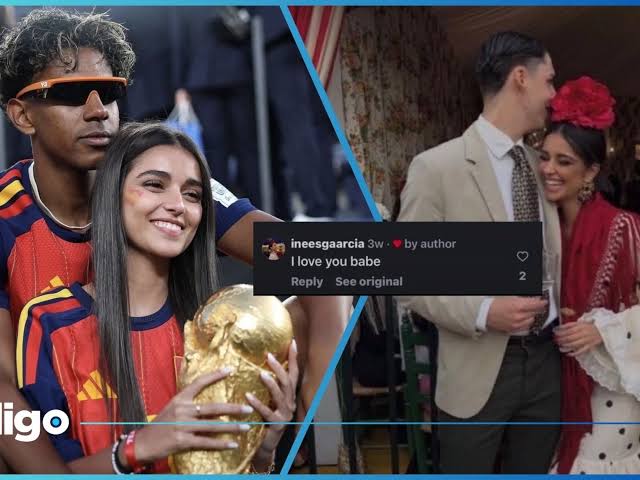 Es real? | Este es el último comentario que Inés García, novia de Lamine  Yamal, le hizo a su exnovio Gonzalo