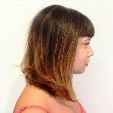 Long hair flicks chop with scissor and comb. Brown Haircut With Bangs And Flicks Hairs London