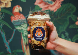 Art deco statement ring tiger,aurora borealis rhinestones cristals,porcelain head fire opal cabs. This Creme Brulee Brown Sugar Milk Tea Looks Too Good To Drink Booky