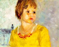 Julia Peel Oil On Canvas By Samuel Giles