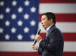 Andrew yang's candidate page with the latest news and election polls about their 2020 presidential campaign. 2020 Democrat Andrew Yang Mixes Warnings And One Liners Los Angeles Times