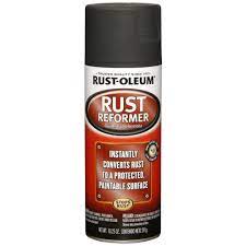 Rust Oleum Automotive 10 25 Oz Rust Reformer Flat Black Spray Paint 248658 The Home Depot