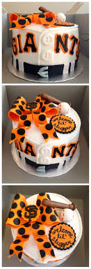 San Francisco Giants Baby Shower Cake For A Baby Girl By Tasha Mckinley Coleville Ca Baseball Baby Shower Cake Giant Cake Shower Cakes