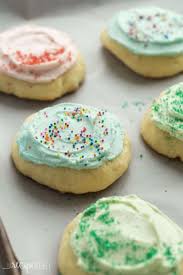 These Sour Cream Sugar Cookies Are Soft And Fluffy With Just The Right Amount Of Sweetn Sour Cream Sugar Cookies Sour Cream Cookies Fluffy Sugar Cookies Recipe