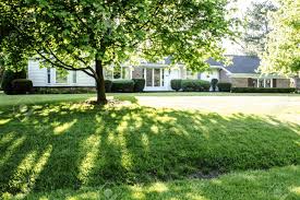 Maybe you would like to learn more about one of these? Shaded Front Lawn Of A Brick Ranch Style Home With A Bay Window Stock Photo Picture And Royalty Free Image Image 19560696