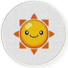 Bunny cross stitch pattern pdf instant download dream cross stitch autumn cross stitch fantasy cross stitch stylish cross stitch sun cross cross stitch pattern pdf of a rainbow bridge ending at a paw print on a heart, with the words thinking of you. Happy Sun Cross Stitch Pattern Cross Stitch Cross Stitch Patterns Cute Cross Stitch