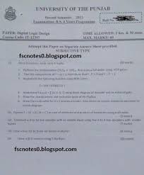 Bs Hons It Information Technology Past Papers Semester 2 Digital Logic Design 2013 Asad Hussain Logic Design Past Papers Information Technology