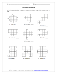 Units Of Perimeter Perimeter Worksheets Worksheets Math Intervention