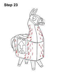 This cute supply llama is a loot cache in fortnite's battle royale. How To Draw Loot Llama Fortnite With Step By Step Pictures