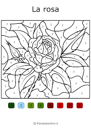 Conta E Colora 48 Disegni Da Colorare In Base Ai Numeri Disegni Da Colorare Disegni Colori