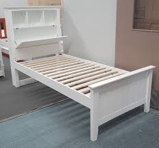Modern solid pine wood single bed frame 3ft child kid bedstead bedframe uk. Furniture Place Kaylee Single Bed Box Headboard Solid Hardwood White Malaysian Made
