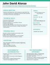 Top resume examples 225+ samples download free information technology (it) resume examples now make a perfect resume in just 5 min. Sample Resume For Fresh Graduate Computer Engineer Resume Sample Fresh Graduates Philippine Best Resume Format Sample Resume Format Resume Format For Freshers