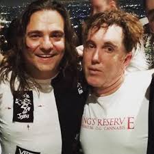 Drummer Dave "Chilli" Moreno of Puddle of Mud pops by ....wearing a Circle  Jerks' shirt. I should be smiling! #drummers