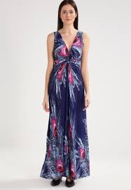 Forme du col:col en v fermeture:fermeture éclair motif / couleur:couleur unie. Anna Field Robe Longue Blue Zalando Fr Dresses Maxi Dress Jersey Dress