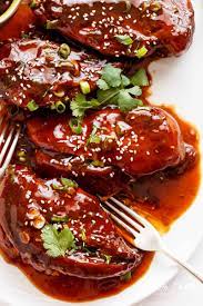 Those spices accent not only the chicken but. Slow Cooker Asian Glazed Chicken Cafe Delites