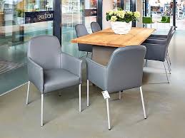 Eine gepolsterte armlehne mit ebenso gepolsterter sitzfläche und eine gleichartige rückenlehne. Stuhle 6 X Rolf Benz 653 Leder Grau 6 Esszimmerstuhle Mit Armlehne Rolf Benz Mobel Von Kuchenland Ekelhoff In Nordhorn