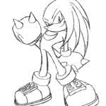 For kids & adults you can print sonic or color online. Knuckles The Echidna And Sonic Coloring Pages Xcolorings Com