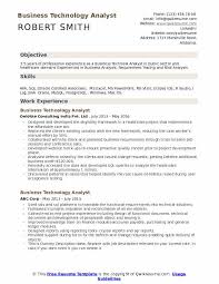 Business Technology Analyst Resume Samples Qwikresume