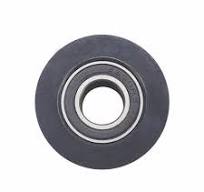 Nylon Pulley Wheel Bearing Round Flat Embedded Guiding Rail Sliding Door  Black