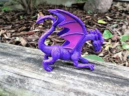 Purple Fairy Garden Dragon Purple Dragon Figurine Fairy Etsy Fairy Garden Dragons Dragon Figurines Fairy Garden