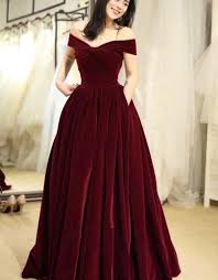 Beautiful Off Shoulder Velvet Long Party Dress Elegant Prom Dresses 2019 Velvet Dress Long Elegant Party Dresses Dresses