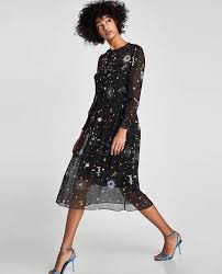 The Constellations Night Chiffon Dress Clothing Online Co Dresses Printed Midi Dress Constellation Dress