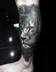 Pretty lion tattoo design on thigh. 30 Lion Leg Tattoo Designs For Men Big Cat Ink Ideas