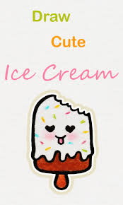 Learn How To Draw So Cute Ice Cream Easy Step By Step Kawaii Tutorial Kawaii Drawing Tutorial Icecream Cute Easy Drawings Easy Drawings Cute Doodle Art