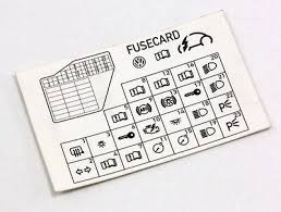 173 diagram for attaching the jumper cables: Dash Fuse Box Diagram Card 98 10 Vw Beetle Genuine 1c0 010 232 K 9 99 Picclick