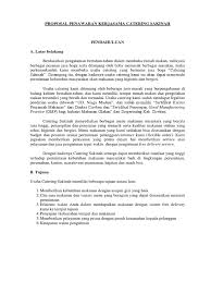 Umumnya surat penawaran digunakan oleh perusahaan perusahaan penyaluran dalam hal ini distributor. Proposal Catering Sakinah