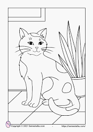 Untuk pengalaman matematika lebih langsung, latih metode penjumlahan dan pengurangan anda di papan tulis putih besar! Animal Coloring Page Cat