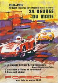 Porsche 356 And Spyder Le Mans Racing Vintage Poster Canvas Print Racing Posters Vintage Racing Poster Vintage Porsche