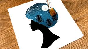 More images for african woman silhouette » African Woman Silhouette Art Double Exposure Painting Night Sky Youtube