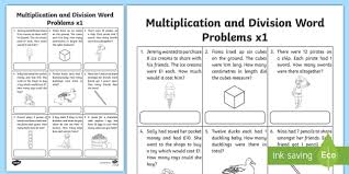 Improve your skills with free problems in 'addition, subtraction, multiplication and division word problems' and thousands of other practice lessons. Multiplication And Division Word Problems X1 Worksheet Worksheet