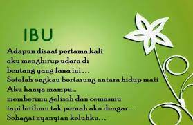 Puisi Untuk Ibu Sedih Hari Ibu Kata Kata Motivasi Puisi